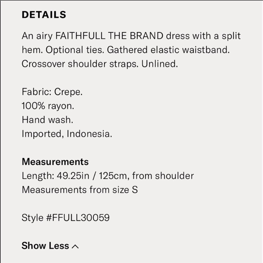 Faithfull the Brand Tuscany Dress XS - Picture 5 of 8